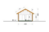Domek ogrodowy drewniany ELSA (34 mm + revestimiento, z izolacją), 4x7 m, 28 m² specification 6
