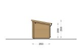 Sauna ogrodowa zewnętrzna VIGOR (44 mm), 4.5x2.5 m, 4.9 m² specification 5