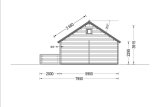 Domek letniskowy drewniany ANGERS (44 mm), 36 m² - z tarasem 19 m² specification 5