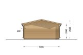 Garaż drewniany CLASSIC S (44 mm), 5x6 m, 30 m² specification 4