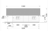 Dom drewniany letniskowy AURA (66 mm), 100 m² - z tarasem 35 m² specification 5