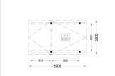 Wiata garażowa drewniana na 1 samochód CORA 3x5,9 m specification 1