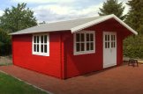 Domek ogrodowy drewniany LILLE (44+44 mm, z izolacją), 4x5 m, 20 m² customer 2