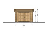 Garaż drewniany MODERN (34 mm), 3,6x5,4 m, 20 m² specification 2