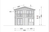 Dom drewniany całoroczny TOULOUSE (44+44 mm, z izolacją), 100 m² - z tarasem 20 m² specification 3