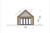 Domek letniskowy drewniany AGATA S (34 mm + elewacja) z antresolą, 39 m² specification 3