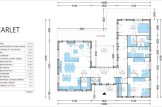 Dom drewniany letniskowy SCARLET (44 mm + elewacja), 139 m² specification 1