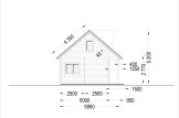Dom drewniany letniskowy AURA (66 mm), 100 m² - z tarasem 35 m² specification 6