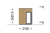 Domek ogrodowy drewniany PREMIUM L (44 mm + elewacja, z izolacją PLUS), 3x2 m, 6 m² specification 3