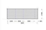 Domek letniskowy drewniany BRETA z sypialnią na dwa łóżka (44 mm), 4x8 m, 32 m² specification 3