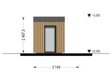 Domek ogrodowy drewniany TONIA (34 mm + elewacja), 3x2 m, 6 m² specification 5