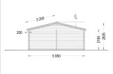 Domek letniskowy drewniany DREUX (44 mm), 6x6 m, 36 m² specification 4