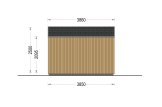 Domek ogrodowy drewniany PIA (34 mm + elewacja), 4x3 m, 12 m² specification 3