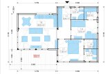 Dom drewniany letniskowy MALLY (44 mm + elewacja), 69 m² specification 1
