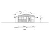 Dom drewniany całoroczny TOSCANA (44+44 mm, z izolacją), 53 m² - z tarasem 29 m² specification 3