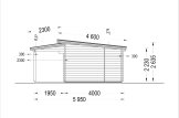 Domek letniskowy drewniany HELEN (44 mm), 6x6 m, 24 m² - z tarasem 12,5 m² specification 5