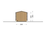 Sauna ogrodowa zewnętrzna SERENE (34 mm + elewacja), 4.5x2.5 m, 5 m² specification 5