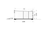 Dom drewniany letniskowy LUCIA 1 (44 mm + elewacja), 40 m² specification 6