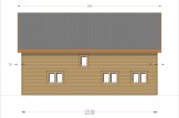Dom drewniany letniskowy VERA S (44 mm + elewacja), 126 m² specification 5