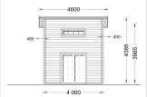 Domek letniskowy drewniany AVIGNON F (44 mm), 20 m² - z antresolą 16 m² specification 3