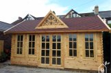 Domek ogrodowy drewniany CLOCKHOUSE (34+34 mm, z izolacją), 5,5 x 4 m, 22 m² customer 1
