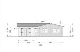 Dom drewniany całoroczny BERTA (44+44 mm, z izolacją), 72 m² - z tarasem 18 m² i z garażem 20 m² specification 3