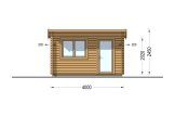Domek ogrodowy drewniany DREUX F (34 mm), 4x3 m, 12 m² specification 2