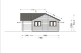 Dom drewniany całoroczny ADELE (44+44 mm, z izolacją), 68 m² specification 5