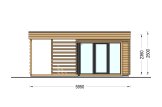 Domek ogrodowy drewniany IDA (34 mm), 6x3 m, 8 m² specification 2