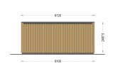 Domek ogrodowy drewniany PREMIUM (34 mm + elewacja, z izolacją), 6x4 m, 24 m² specification 4