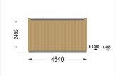Sauna ogrodowa zewnętrzna DELLA (34 mm + elewacja), 4,6 x 2,1 m, 7,2 m² specification 3