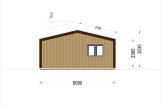 Domek letniskowy drewniany SELENE S (44 mm + elewacja), 63 m² specification 3