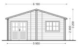 Dom drewniany całoroczny BOSTON (44+44 mm, z izolacją PLUS), 114 m² specification 3