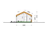 Dom drewniany letniskowy NICOLE S (66 mm + elewacja, z izolacją), 66 m² specification 6