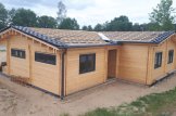 Dom drewniany letniskowy BERTA (66 mm), 72 m² - z tarasem 18 m² i z garażem 20 m² customer 3