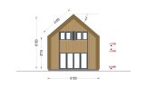 Dom drewniany letniskowy INGRID (44 mm + elewacja), 170 m² specification 3