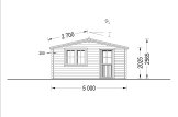 Domek ogrodowy drewniany DREUX (44 mm), 5x4 m, 20 m² specification 2