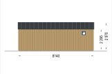 Domek letniskowy drewniany MARINA Modern (34 mm + elewacja), 8x6 m, 48 m² specification 4