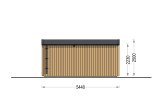 Sauna ogrodowa zewnętrzna SERENE (34 mm + elewacja), 5.3x2.5 m, 5 m² specification 3