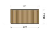 Domek ogrodowy drewniany PREMIUM (34 mm + elewacja), 5x4 m, 20 m² specification 4