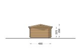 Garaż drewniany CLASSIC (34 mm), 4x6 m, 24 m² specification 4