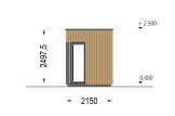 Domek ogrodowy drewniany PREMIUM (44 mm + elewacja, z izolacją PLUS), 2x2 m, 4 m² specification 3