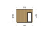 Domek ogrodowy drewniany PREMIUM (34 mm + elewacja, z izolacją), 5x3 m, 15 m² specification 3