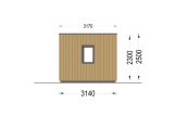 Domek ogrodowy drewniany PREMIUM (44 mm + elewacja, z izolacją PLUS), 6x3 m, 18 m² specification 5