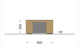 Garaż drewniany SILVIA F (34 mm + elewacja), 5x6 m, 30 m² specification 3