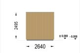 Sauna ogrodowa zewnętrzna DELLA (34 mm + elewacja), 2,6 x 2,6 m, 5 m² specification 4