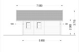 Domek letniskowy drewniany SCOOT (44 mm), 4,5 x 6 m, 27 m² - z antresolą 9 m² specification 5