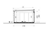 Domek ogrodowy drewniany PREMIUM (34 mm + elewacja), 5x4 m, 18 m² specification 6
