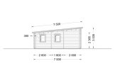 Dom drewniany całoroczny UZES F (44+44 mm, z izolacją), 70 m² specification 5