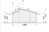 Garaż drewniany dwustanowiskowy TWIN DUO (44 mm), 8x6 m, 48 m² specification 3